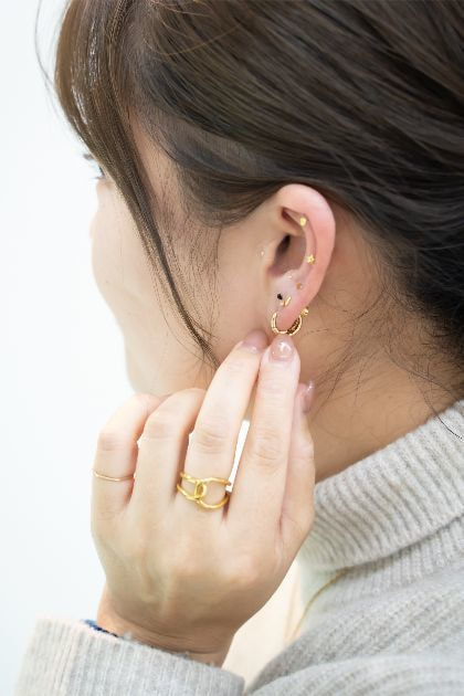 耳つぼジュエリー完成！お洒落に可愛く楽しめます