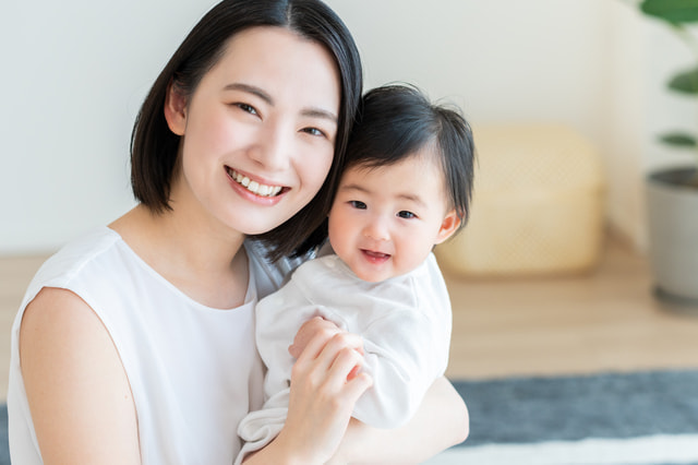 キッズカットのお子様とママ